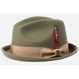 Olive Green Trilby Gain Hat - Brixton