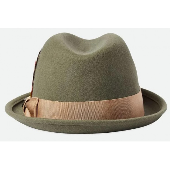 Olive Green Trilby Gain Hat - Brixton