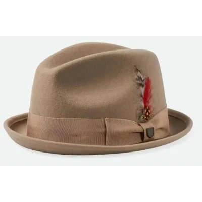 Sand Wool Felt Trilby Hat - Brixton Reference: 11004 | Traclet Hat Shop