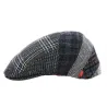 Stephane Patchwork Wool Blue Hatteras Cap - Marone Reference: 19129 | Traclet Hat Shop