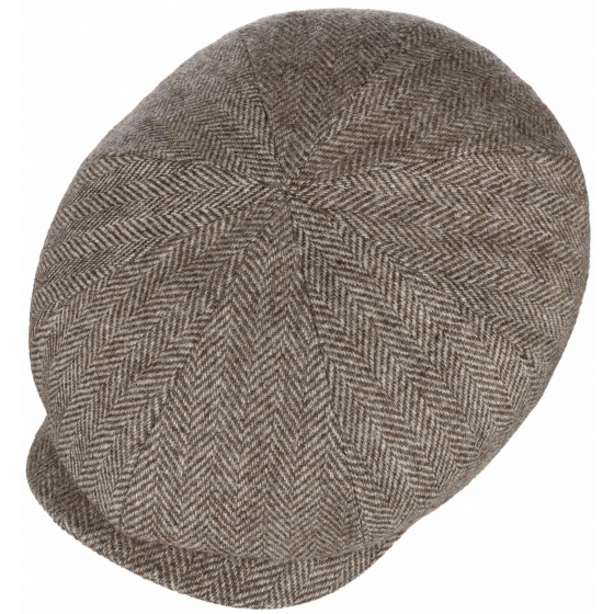Stetson Hatteras Belfast Herringbone Wool Cap
