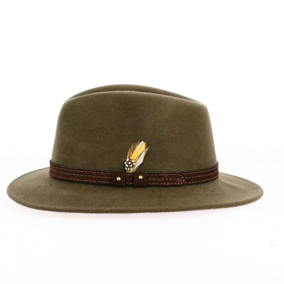 Hugo Hunting Hat Olive Felt Made in France