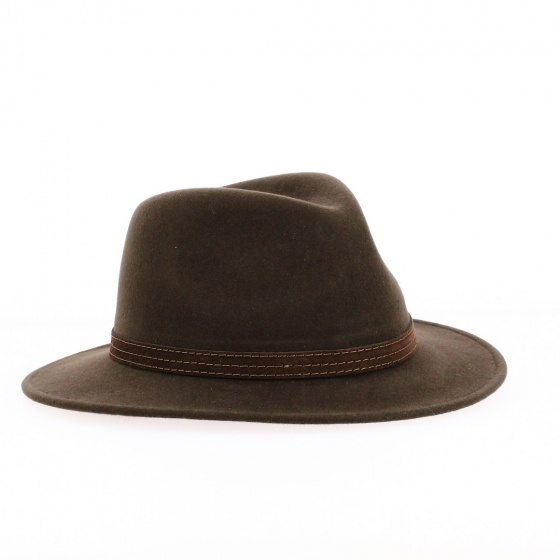 Chapeau Hugo De Chasse Feutre Marron Made in France Chapeau Hugo De Chasse Feutre Marron Made in France