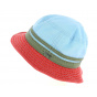 Colorado Patchwork Cotton Bucket Hat - Marone