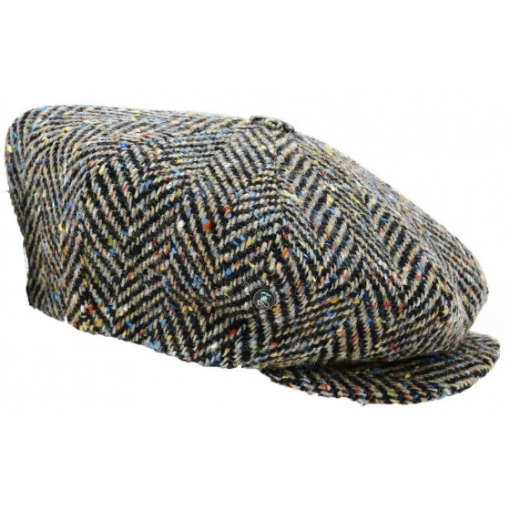Casquette Irlandaise Relax Chevrons Laine Camel - City Sport