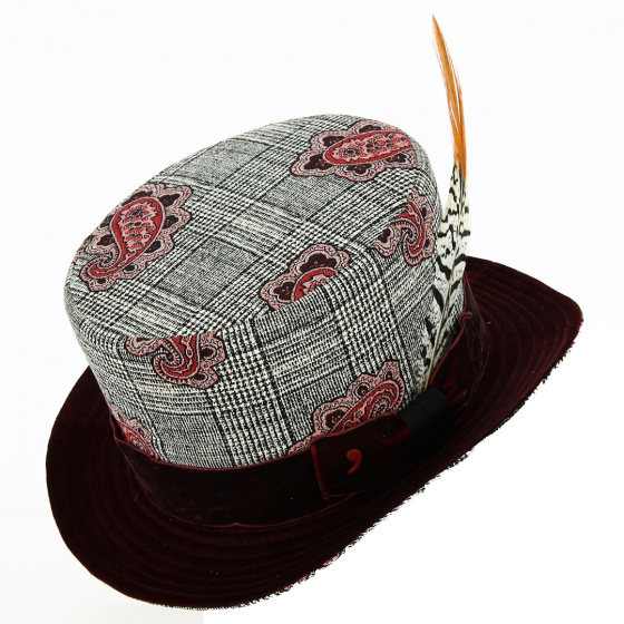 Velvet Arabesque Top Hat - Alfonso d'Este