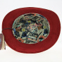 Black Velvet Chevron Top Hat - Alfonso d'este