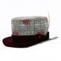 Black Velvet Chevron Top Hat - Alfonso d'este