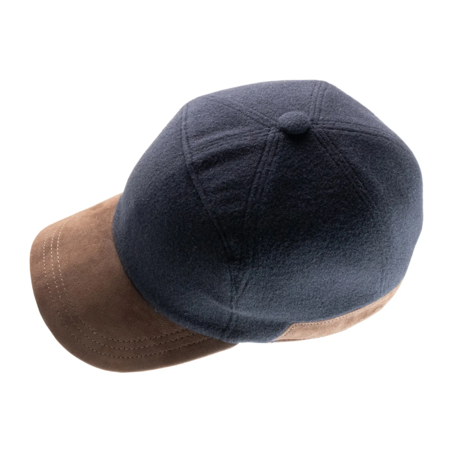 Casquette baseball Cache-oreilles Laine Marine - Alfonso d'este | Référence : 19149 | Chapellerie Traclet