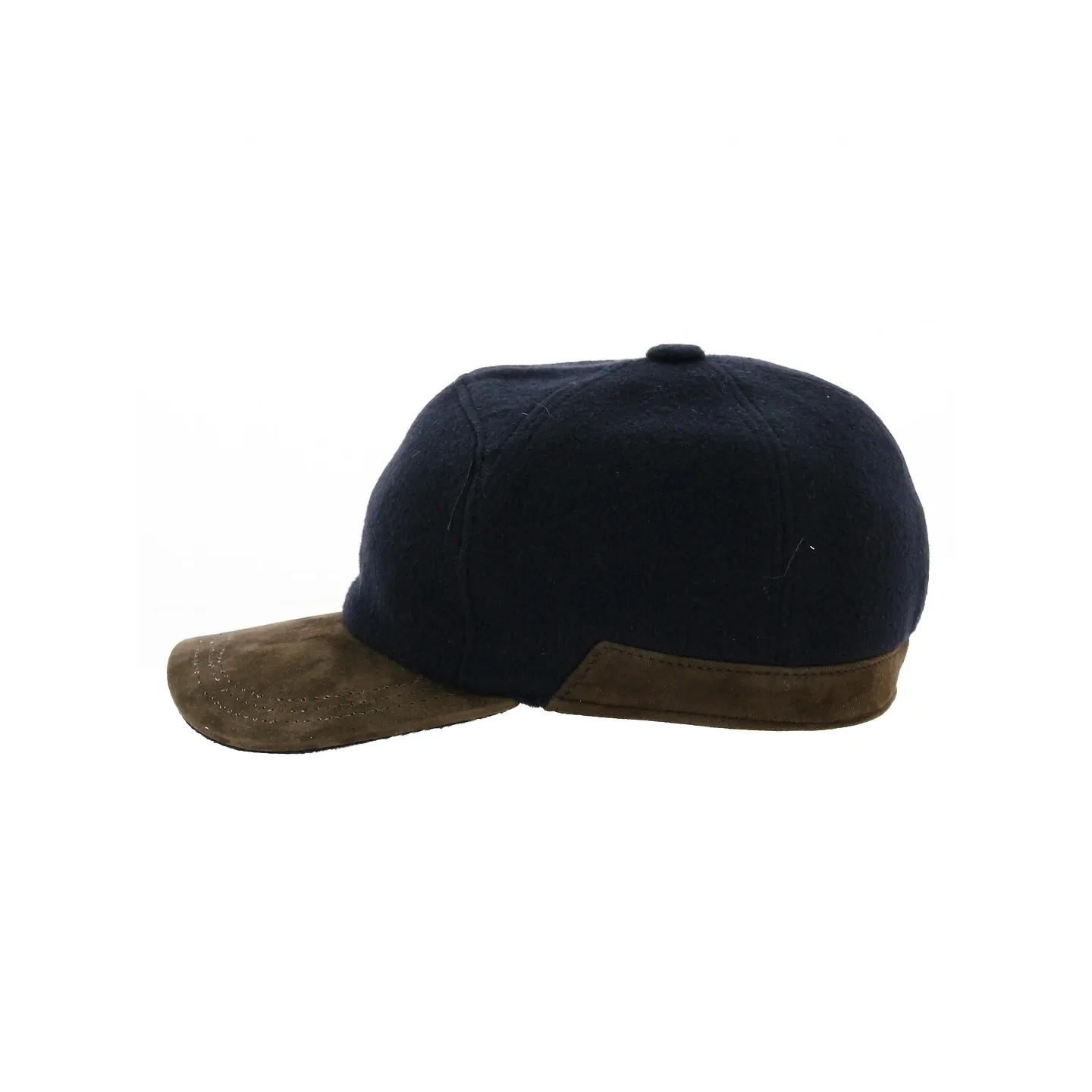 Casquette baseball Cache-oreilles Laine Marine - Alfonso d'este | Référence : 19149 | Chapellerie Traclet