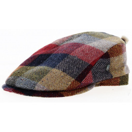 Checkered Flat Relax Cap Donegal Tweed Wool - City Sport