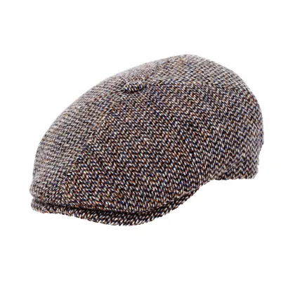 Casquette 8 côtes Laine Orange - Fléchet Reference : 19159 | Chapellerie Traclet