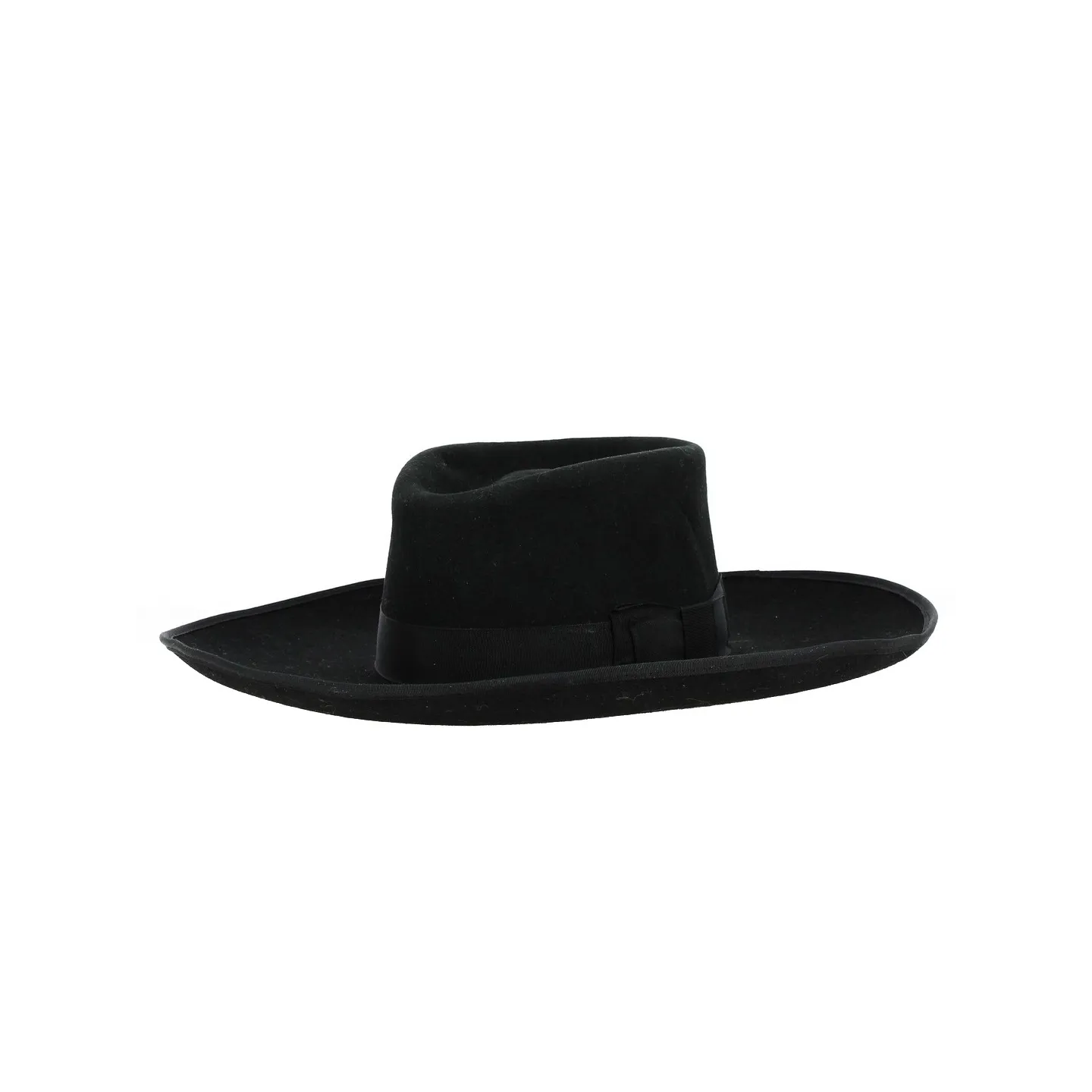 Chapeau Feutre Laine Large Bord Noir - Traclet Reference : 10617 | Chapellerie Traclet