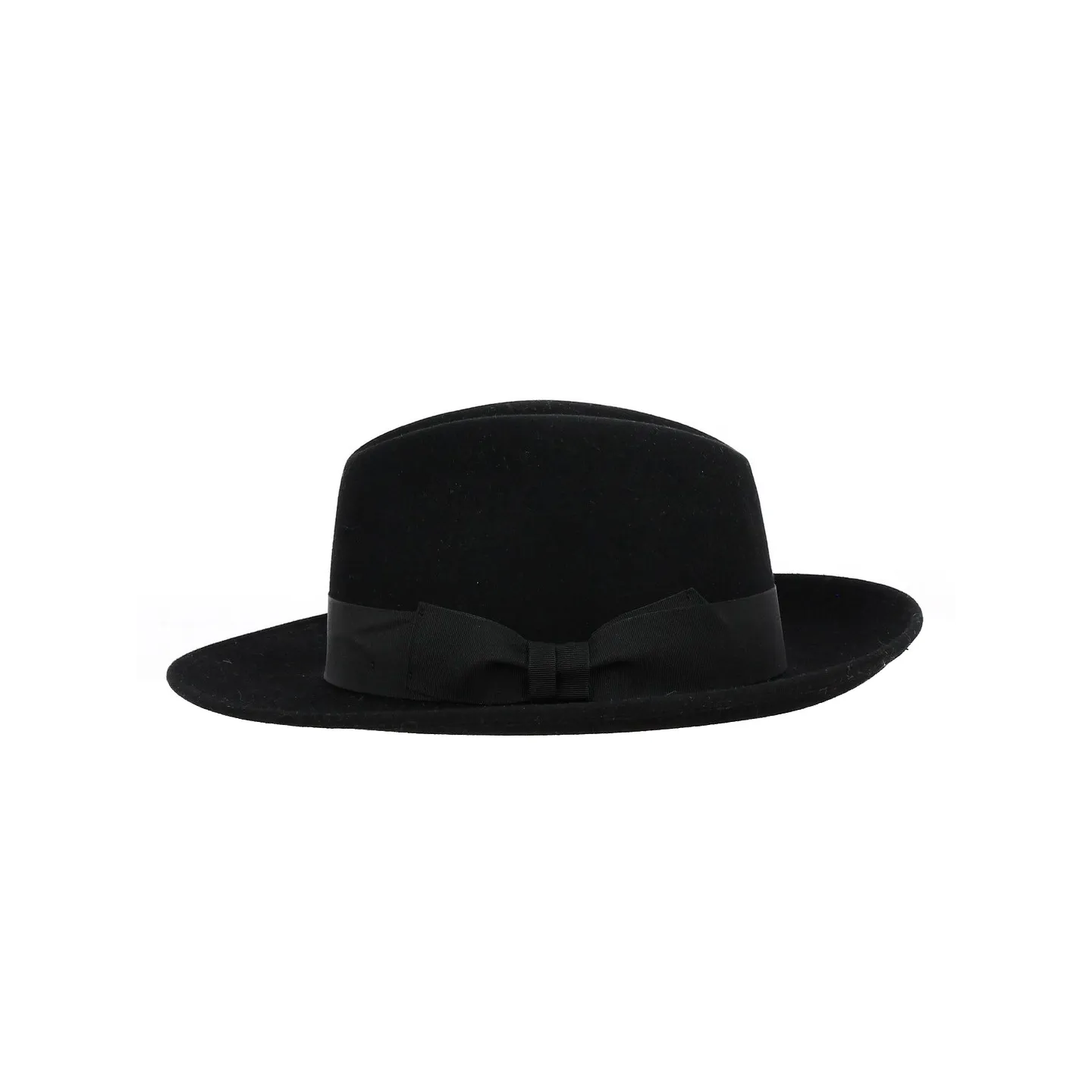 Chapeau Fedora Lincoln Feutre Poil Noir - Traclet Reference : 19162 | Chapellerie Traclet