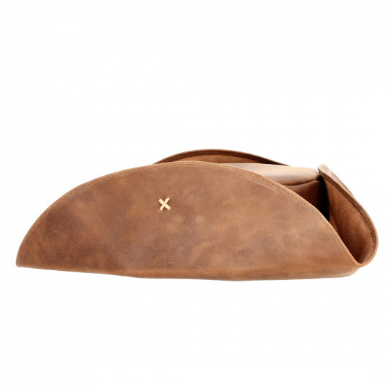 Chapeau tricorne cuir Jack Sparrow - Traclet