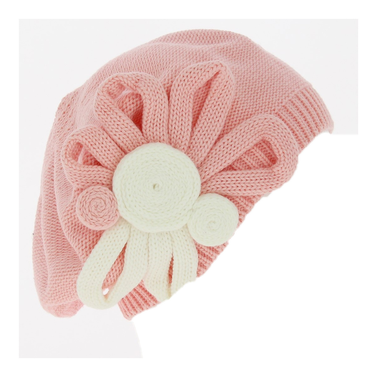 Leïla Cotton Flower beret - BeBeret Reference: 15422