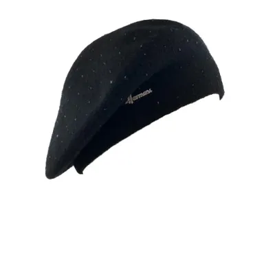 Béret Femme Louise Noir- Herman Reference : 3011 | Chapellerie Traclet