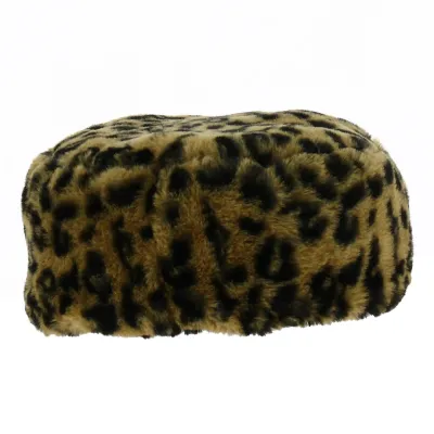 Courchevel Leopard Faux Fur Hat - Traclet Reference: 19172 | Traclet Hat Shop