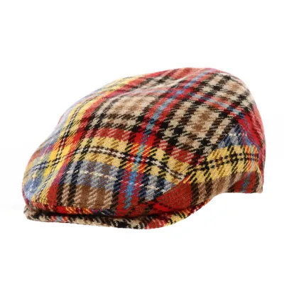Casquette Justin Carreaux Rouge - Traclet Reference : 19177 | Chapellerie Traclet