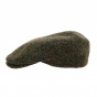 Coventry Green Herringbone Wool Flat Cap - Traclet