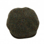 Coventry Flat Cap Wool Herringbone Green - Traclet
