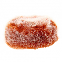 Courchevel Orange Faux Fur Toque - Traclet