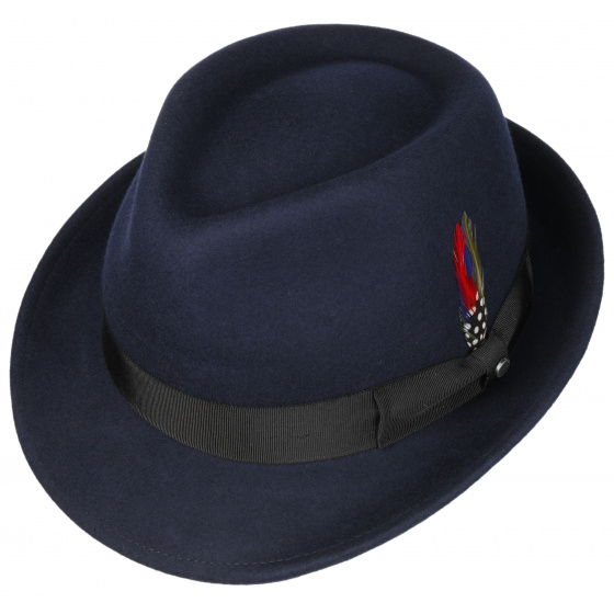 Chapeau Elkader Marine Trilby Laine Stetson