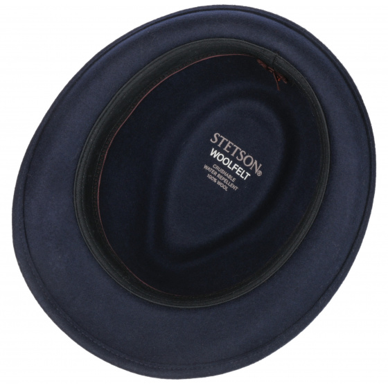 Chapeau Elkader Marine Trilby Laine Stetson