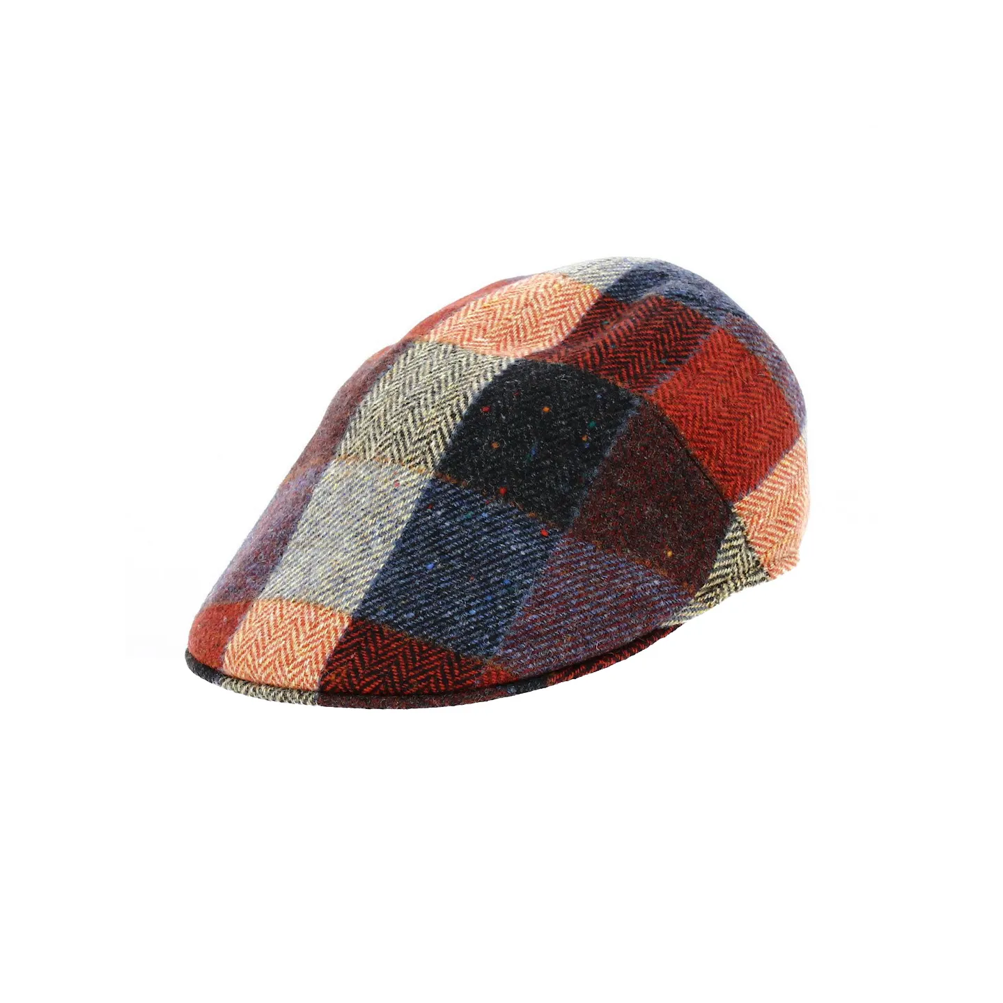 Red Plaid Wool Flat Cap - Traclet | Reference: 19189 | Traclet Hat Shop