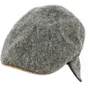 Grey Wool Flat Cap with Ear Flaps - Traclet Reference: 19191 | Traclet Hat Shop