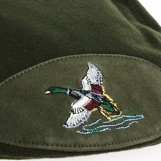 Olive Duck Hunting Flat Cap
