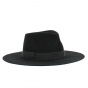 copy of Fedora Felt Hat Black Wool Waterproof Black Hat - Traclet