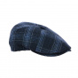 Tailor Grey & Blue Wool 6 Rib Cap - Traclet