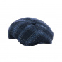 6-Panel Tailor Cap Wool Grey & Blue - Traclet