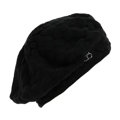 BÉRET “PRINCESSE” BLACK DOUBLE LAYER