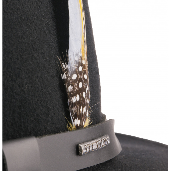 Chapeau Fedora Chelsea Vitafelt Noir - Stetson