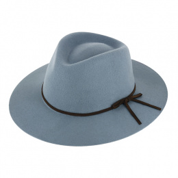 wool felt hat blue