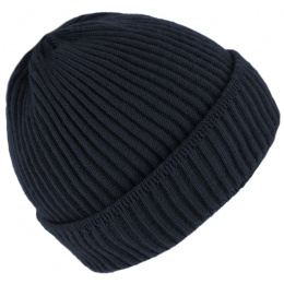 Dunkerque Knit Wool Navy Hat - Traclet