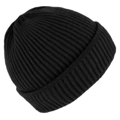Bonnet Dunkerque Tricot Laine Noir - Traclet