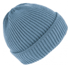 Dunkerque Sky Blue Wool Knit Cap - Traclet