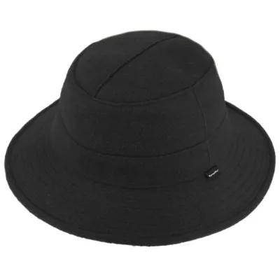 Yakoutie SympaTex® Wool Black Bucket Hat - Traclet Reference: 19237| Traclet Hatmakers