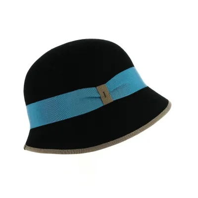 Black Melody Cloche Hat - Traclet - Traclet Reference: 19239| Traclet Millinery