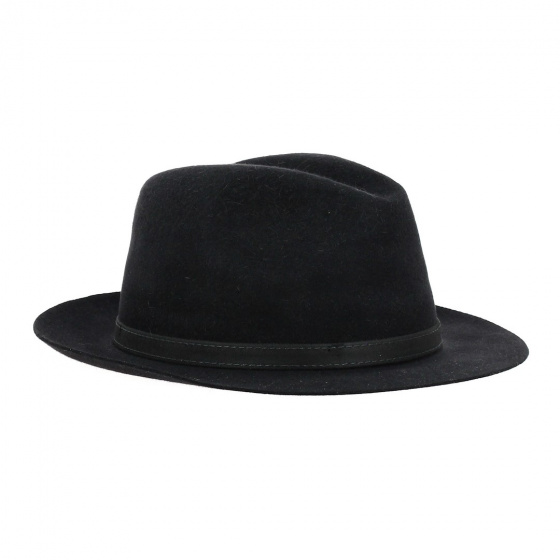Chapeau Tolosa Feutre Lapin Noir - Traclet