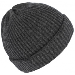 Dunkerque Knit Wool Anthracite Beanie - Traclet