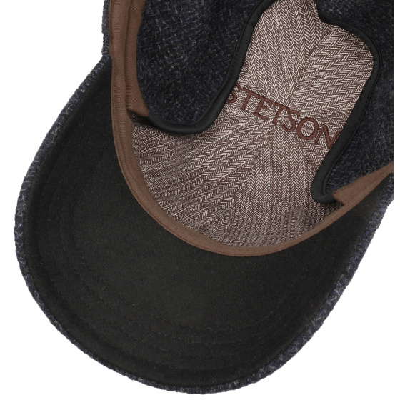 Portland Baseball Cap with Ear Flaps Navy - Stetson