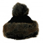 Tania black pompom beanie - Starling
