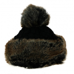 Tania black pompom beanie - Starling