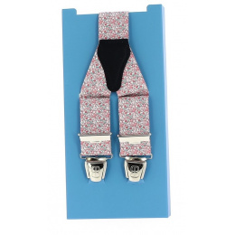 Pink Suspenders With Small Flowers