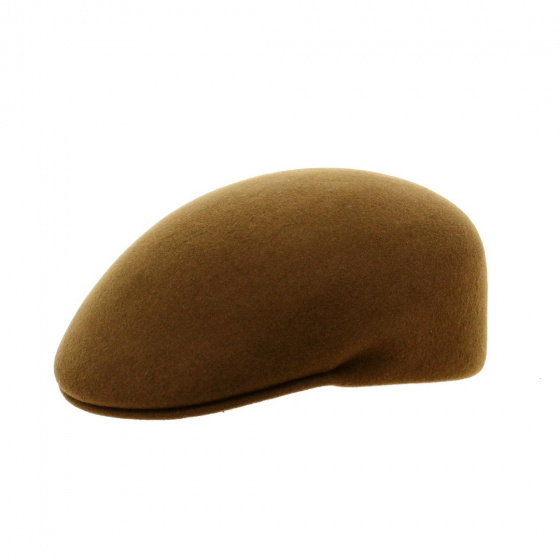 Casquette Bombée Delys Feutre Laine Camel - Traclet