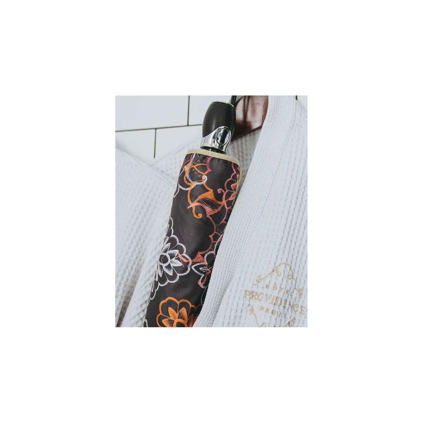 Women's Guildo Folding Umbrella - Piganiol - Traclet Boutique Reference: 19308| Traclet Hat Shop